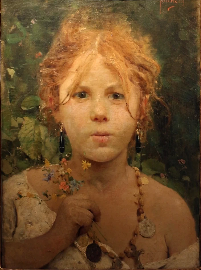 Francesco Paolo Michetti - Fanciulla abruzzese, Museo Frugone, Genova